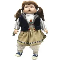 Topline handgemachte Porzellanpuppe Mädchen Teddyshirt 50cm Sammlerpu...