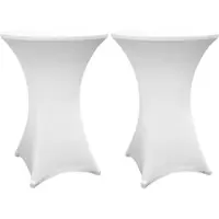Lumaland Stehtischhusse - Ø 70-75 cm - Weiß - 2er-Set