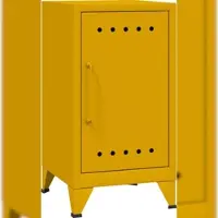 Bisley Fern Mini Ablageschrank aus Metall | Beistellschrank im Retro-Instustrial Design in sunflower