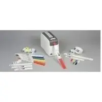 Zebra Z-Band Direct - Perforierte Polypropylen-Armbänder mit Acryl-Klebemittel - 6 mil orange, Fühlmarke schwarz - 25,4