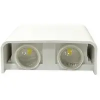 Mundotec 4w LED Wandleuchte Fassadenleuchte Außenbereich in Weiß Eckig |CCT|360 Lumen