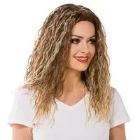 Buttinette Langhaarperücke "Lea", braun/blond