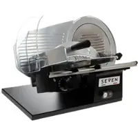 Seven Italy Aufschnittmaschine PS 275 PRO BLACK - 275 mm Klinge - inklusive Schärfgerät