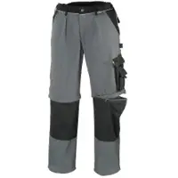 TeXXor Bundhose 2in1, 320g/m2 CANVAS, Cordura, grau 8353 , 1 Stück, Größe: 64