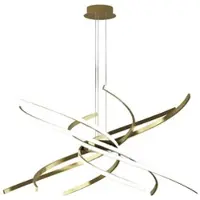 TOP LIGHT Moderner LED-Kronleuchter Tornado 69W 4450LM 1163/S80 Brüniertes Gold