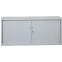 Proregal Rollladenschrank Weasel | 2 Ordernhöhen | HxBxT 75x160x46 cm | Weiß