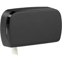 Plock GmbH Toilettenpapierspender SemyTop Maxi Jumbo - für 2 Rollen - Kunststoff - schwarz