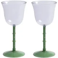&Klevering - Dot Weinglas 180 ml, lila (2er-Set)
