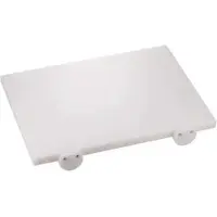Ilsa Weißes HDPE-Schneidebrett mit Befestigungen und verbundenen Kanten und Ränder cm 60x40