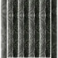 Arsvita Flauschvorhang 140x200 Unistreifen anthrazit - schwarz