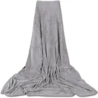 Bestgoodies Mikrofaser Decke Hellgrau 130 x 170 cm
