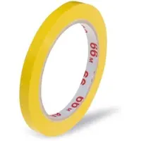 VEPATIM 16x Klebeband Markierungsband Beutelverschluss PVC 66m x 9mm gelb
