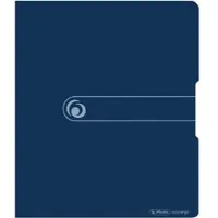 Herlitz Ringbuch Recycling PP A4 2 Ringe 25mm dunkelblau to go Packung mit 10 Stück