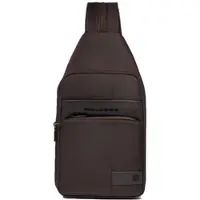 Piquadro Wollem Mono Sling Bag Dark Brown