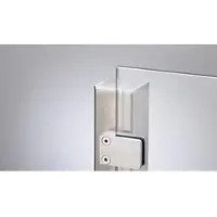 Meingartenversand.de Edelstahlpfosten für Glas 6 x 6 x 217 cm – Zaunpfosten aus Edelstahl, Silber – Verbindungspfosten mit Klemmbacken – Pfosten für Glas Sichtschutz