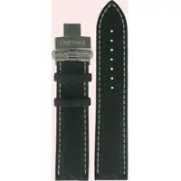 Certina - Leder Ds Podium Gent Chrono Lederband Schwarz (karbon) 21/20mm C600015675 - carbonfasermotiv-prägung,kalb,schwarz