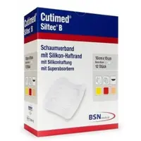 CC Pharma GmbH Cutimed Siltec B Schaumverb.10x10 Cm M.haftr. 12 St