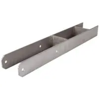 Meingartenversand.de H-Pfostenträger 9 x 9 Edelstahl – 60 cm lang, rostfrei, ideal für gerbsäurehaltige Holzpfosten aus Eiche & Douglasie, zum Einbetonieren im Garten