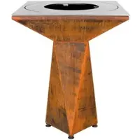 OutInFire Gartenfeuerstelle, Grill mit Grillrost, Beinen und Schutzhülle - G1 Basic Corten