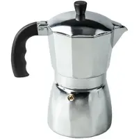 ALFA DYSER SUPREME GRAUE ALUMINIUM-KAFFEEMASCHINE 3 TASSEN