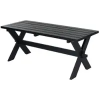 Meingartenversand.de Parktisch Nostalgi – Gartentisch aus Kiefer/Fichte, Natur – Holztisch 177 x 76 x 72 cm – Outdoortisch für Balkon, Terrasse, Garten