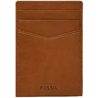 Fossil Leder Kartenetui Geldklammer Andrew Card Case Saddle hellbraun