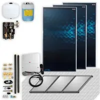 WOLF-Garten Wolf Solar-Paket 6,9 m2 mit 3 Flachkollektoren CFK-1, SM2-2 Regelung