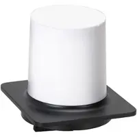 BRILLANTBAD BORGANIC BLACK Seifenspender Edelstahl Zink Kunststoff Schwarz 110x100x115 mm, 200 ml für Bad & Küche >> zum Bohren