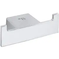 BRILLANTBAD BIA Doppelkleiderhaken Messing Chrom 80x28x39 mm für Bad & Küche >> zum Bohren