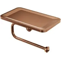Steinberg Serie 550 Papierrollenhalter, ohne Deckel, mit Ablage, 5502820BC, Farbe: Brushed Copper