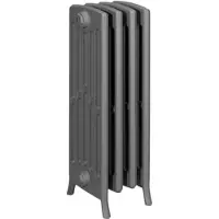 ASW Gussradiator Stockholm RAL 7022, 22 GL, BH 760 NA 600 BL 1320 BT 221 m Fuß