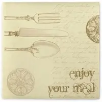 Sovie HORECA Serviette Elisabeth in Gold-Campagner aus Linclass Airlaid 40 x 40 cm, 50 Stück - Guten Appetit