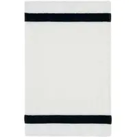 Feiler Handtücher Exclusiv mit Chenillebordüre Gästetuch 30x50 cm | schwarz - schwarz