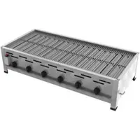 ChattenGlut Professional Gastrobräter 6-flammig Tischgerät 27,0kW und Edelstahlrost