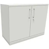 Fm Büromöbel Aktenschrank abschließbar für 2 Ordnerhöhen Breite 100 cm »Oldenburg« grau, 100x78.1x44.2 cm