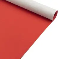 Primaflor Hochzeitsteppich SALSA | Rot | 1,00m x 18,50m | mit Gummirücken | Vlies Nadelfilz-Boden Meterware | Schwer entflammbar