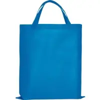 TEXXILLA 10er | 25er | 100er Pack PP-Tasche CLASSIC mit zwei kurzen Henkeln, hellblau, 100 Stück