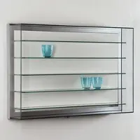 JTF-Vitrinen Glasvitrine hängend mit Klapp Öffnung abschließbar Dialog DLG-11W