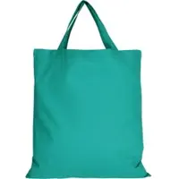 TEXXILLA 10er Pack Baumwolltasche - 28 Farben | mit zwei kurzen Henkeln | 38x42cm, smaragd, 25 Stück