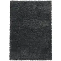 Carpetsale24 Shaggy Hochflor Teppich Grau 240x340 cm Extra Weich & Waschbar - Jute Rückseite, Einfarbig & Flauschig für Wohnzimmer & Schlafzimmer