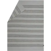 David Fussenegger Wohndecke Lima 'Multicolor Streifen' 140 x 200 cm Filz- Hellgrau