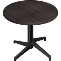 GGM Möbel WAP | Bistro Außen Tisch | Ø:H 70 x 74 cm | Wenge / Schwarz | Rund