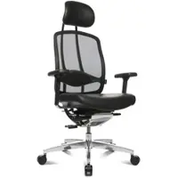 Wagner Alumedic Limited Dondola Chefsessel Leder Schwarz