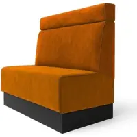 GGM Möbel Meyer S | Gastrobank | B:H 120 x 120 cm | Orange | Kopfteil | Samt