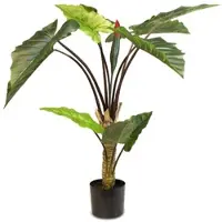 Fleur Ami Regenbogen Alocasia Kunstpflanze 100 cm