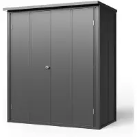 PRIMEYARD 156 x 84 cm Gartenschrank, anthrazit - (GFPV00930)