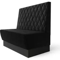 GGM Möbel Meyer S | Gastrobank | B:H 160 x 100 cm | Schwarz | Raute | Samt