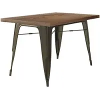 GGM Möbel Tolix Tisch | Rost | B:T:H 120 x 70 x 78 cm | Industrie Tisch, Retrotisch, Industrial Tisch