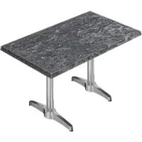 GGM Möbel WBC | Bistro Außen Tisch | B: T: H: 120 x 70 x 80,5 cm | Felsen / Aluminium | Rechteckig | Verbinder