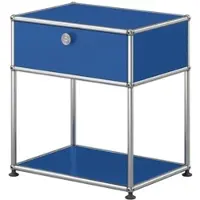 USM United Soft USM Haller Nachttisch, mit einer Klapptür Enzianblau
